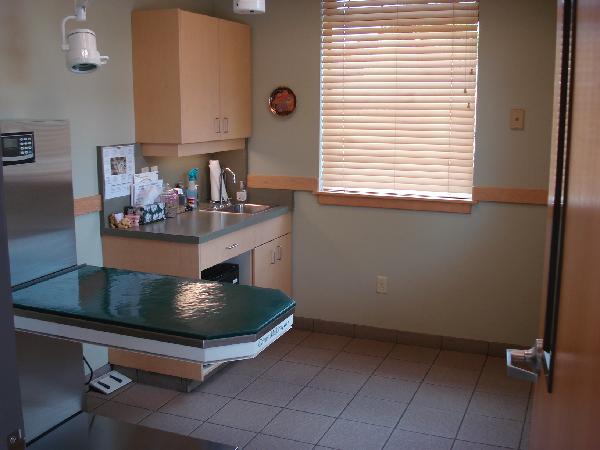 Our first exam room Our first exam room